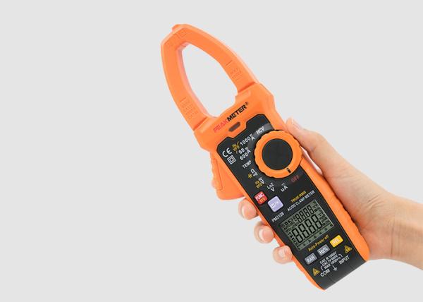 Cheap Auto / Manual Range Multimeter Clamp Meter With Analogue Bar Graph Display for sale