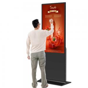 China Floor standing digital signage 43 49 55 inch android video lcd advertising player kiosk vertical totem on sale