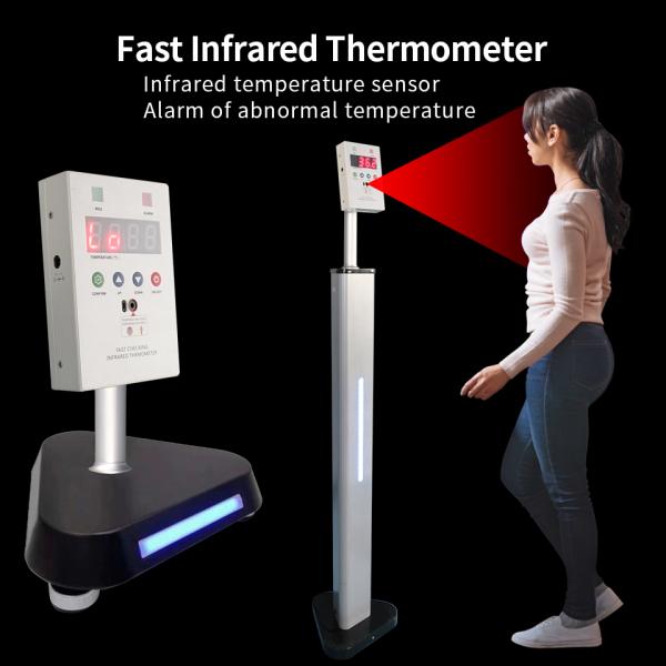 0.5s AI Access Control Infrared Thermometer With Alarm Warning