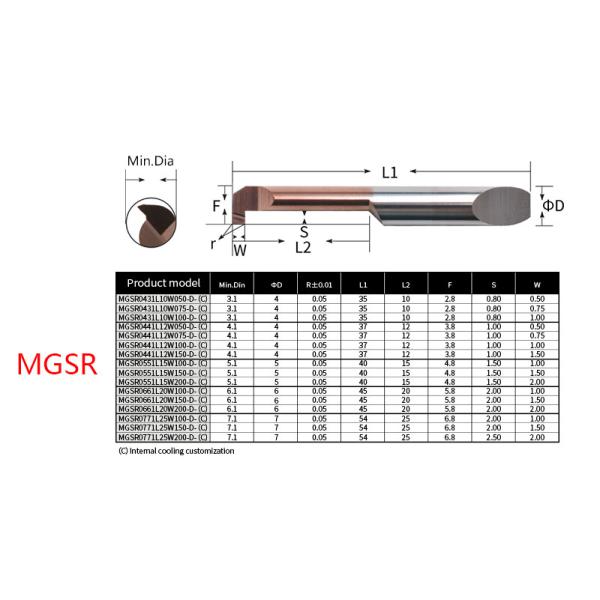 Internal Cooling Custom Micro Boring Tool Tungsten Carbide Material For Lathe Machine