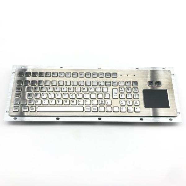 Stainless Steel Panel Mounted Keyboard With TouchPad Waterproof Dustproof Explosionproof