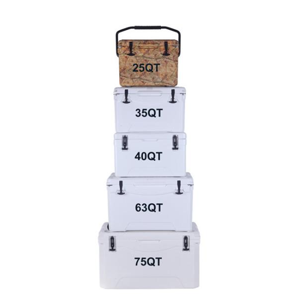 LLDPE Hiking Ice Box Cooler 35QT Portable Drinks Cooler Box