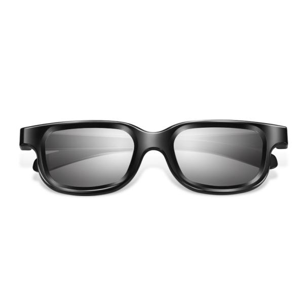 Light Plastic Passive 3D Cinema Polarized Safety Glasses ,Cheap Reald 3D Polarizer Glasses For 3D TVS