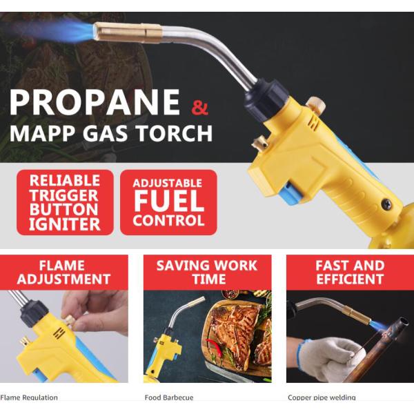 Self-Igniting Soldering and Brazing Torch UPPERWELD UP8600 Gas Trigger-Start Torch