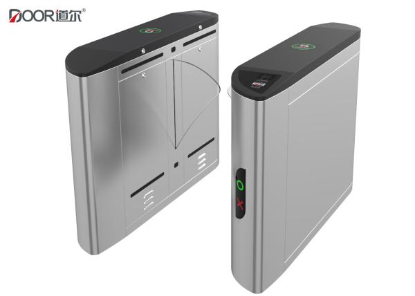 Cheap Fingerprint Access Control Flap Barrier Gate With 1200mm Passing Width for sale