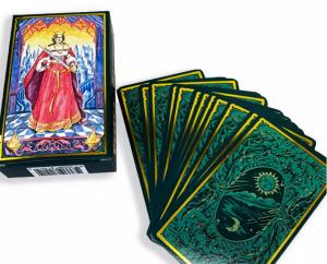 Quality Gold Foil Stamping Tarot And Oracle Cards , Recycled Poker Cards As Tarot wholesale