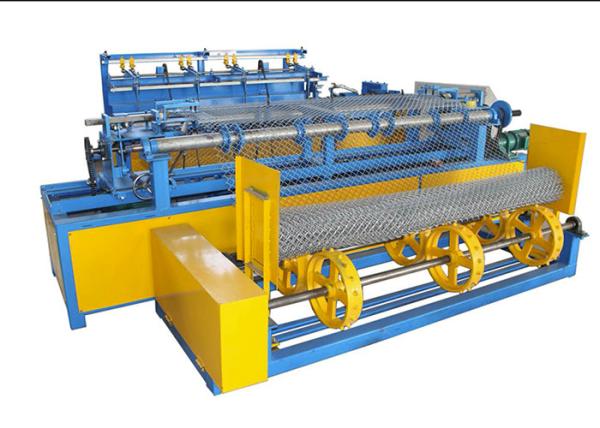 Cheap Double Spiral Wire Fence Making Machine / Diamond Mesh Wire Making Machine Automated for sale