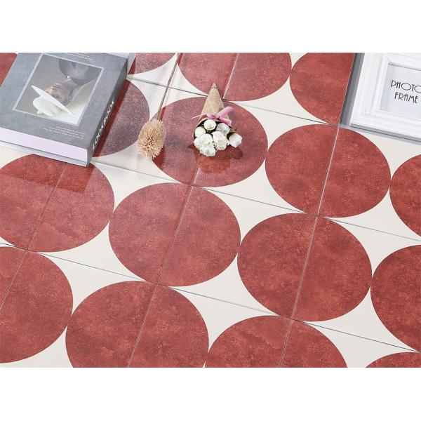 Red 20x20cm Ceramic Rustic Tile for Indoor Wall and Floor