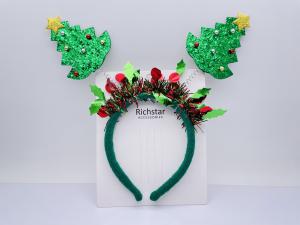 Quality Portable Party Christmas Tree Hairband , Multiscene Cute Christmas Headbands wholesale