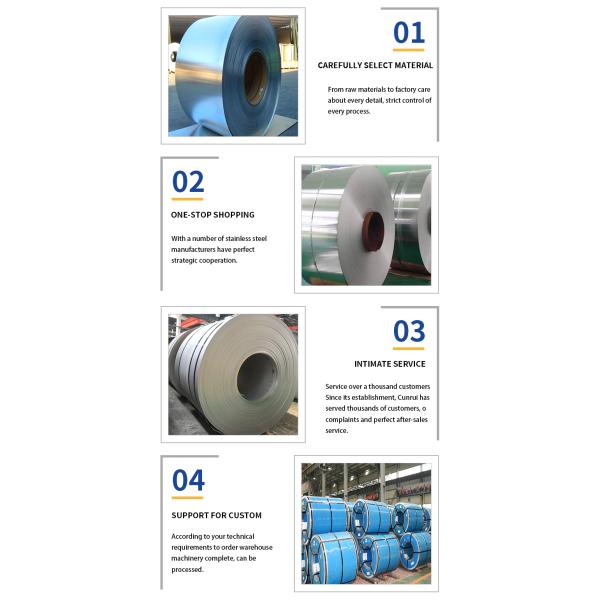 Building Construction AISI 304 Stainless Steel Coil Strip 1m 1.5m1.8m 2m Width