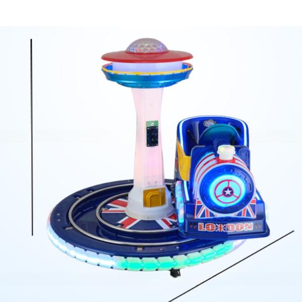 Dreamland coin operated kids game machine children rotating british train for indoor amusement game room
