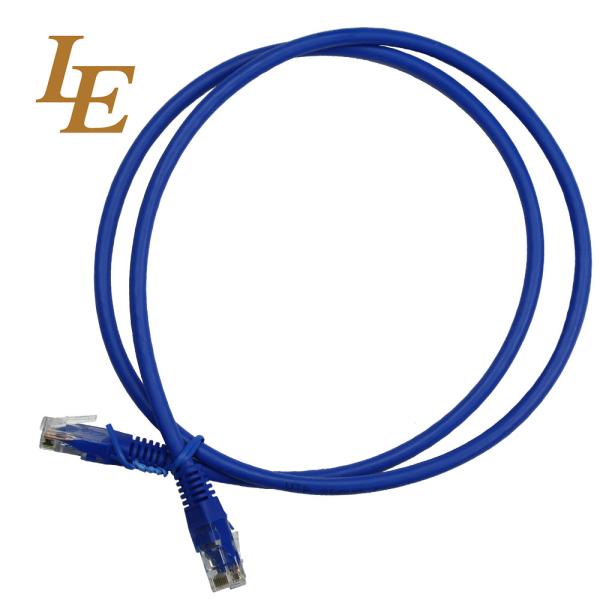 Cheap Deep Blue Network Patch Cord With Al - Foil Shielding 0.5 / 1 /2 / 3 / 5m Optional for sale