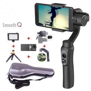 Quality Smooth Q smartphone Handheld 3 Axis gimbal stabilizer action camera selfie phone steadicam for iphone Sumsung Gopro wholesale