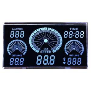 China Custom Segment LCD Display For Forklift Gauge Cluster Number Display, Monochrome LCD Display on sale