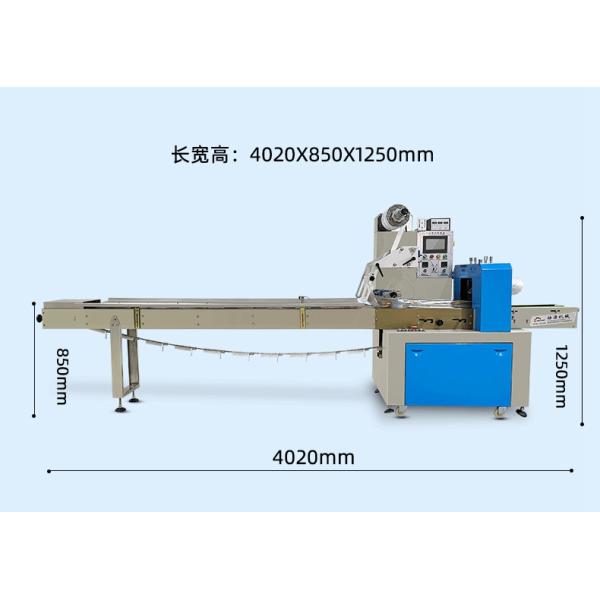 3PH 30BPM Pillow Packing Machine Face Mask Auto Extruding 3.4Kw