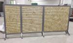 High Durability And Stability Wood Wall Display Rack Metal Frame