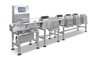 Horizontal Weight Sorter Machine With Pusher Rejector PLC Control