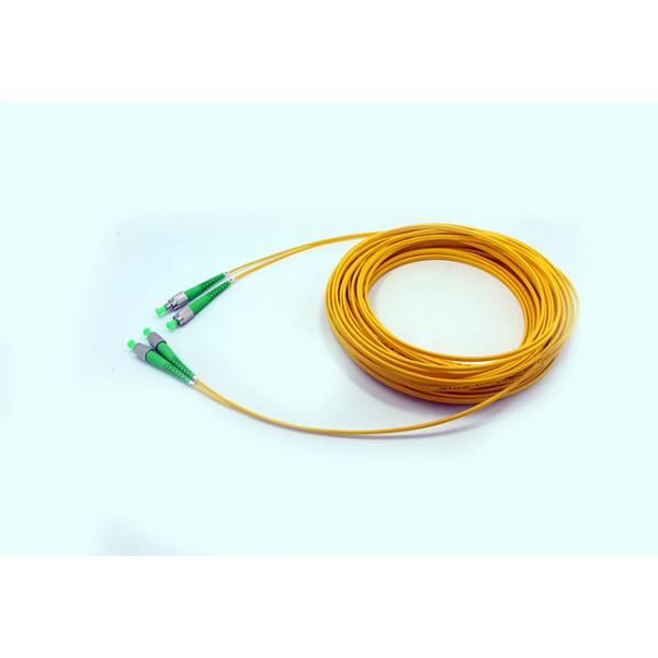 FC APC - FC APC Fiber Optic Patch Cables Simplex Single Mode 9 / 125 2.0mm LSZH Jumper