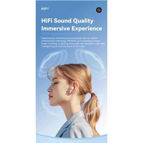 ESSAGER ES-06 Series TWS Wireless Earphones Noise Cancelling Earbuds Waterproof