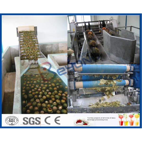 Pineapple Processing Juice Factory Machinery With Fruit Juice Packaging Machine