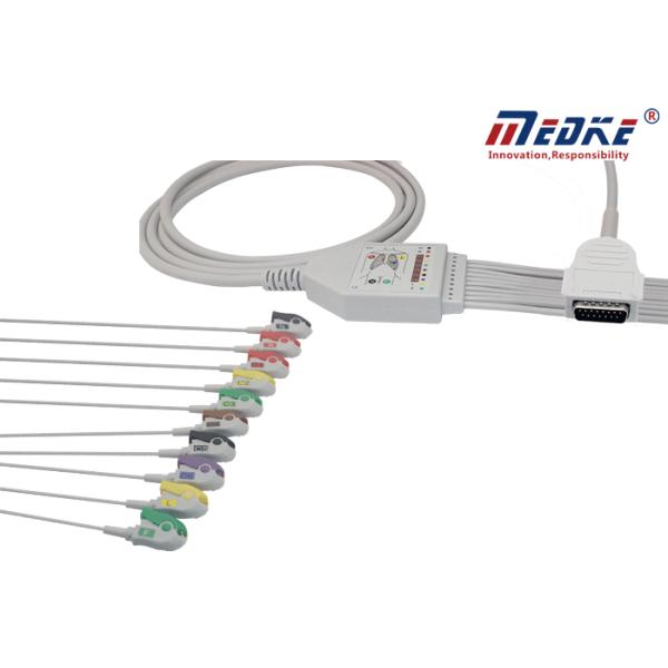 IEC Fixed Pinch Atria 3000 012-0844-01 EKG Machine Cable