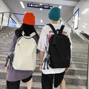 Quality Simple Backpack Fashion Large-Capacity Travel Backpack Female Casual College Student Junior High School School Bag wholesale