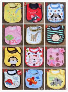Quality Infant saliva towels 3-layer Baby Waterproof bibs Baby wear accessories kids cotton apron wholesale
