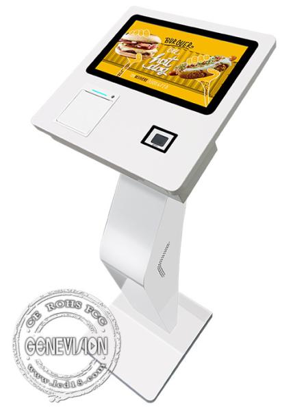 Cheap Hotel 15.6" Receipt Printer Bar Code QR Code Scanner Self Ordering Payment Kiosk with Apple VAS for sale