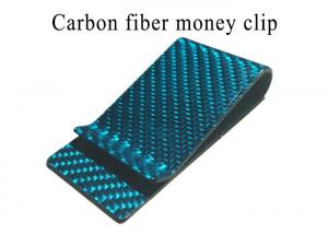 China Multi Color Thermal Shock Resistant Real Carbon Fiber Money Clip on sale