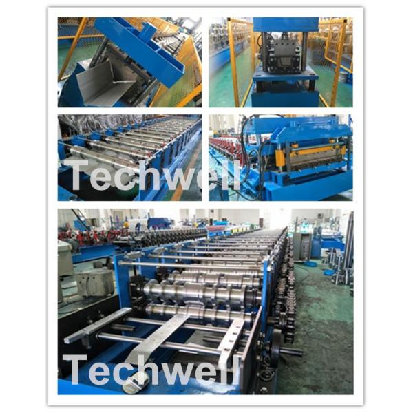 0.3-0.8Mm Thick Color Steel Roll Forming Machine / Pu Panels Cold Rolled Forming Machines