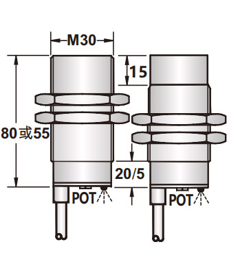 SR-SC-C30 M30 Proximity Sensor 100Hz Capacitive DC Proximity Switch ISO