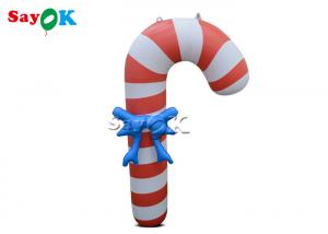 China 35 Inch Outdoor Inflatable Holiday Decorations Christmas Candy Cane on sale