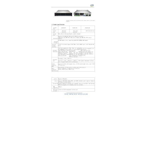ZC2235 2U Rack Server 800W with 6 PCIe Slots for SMB