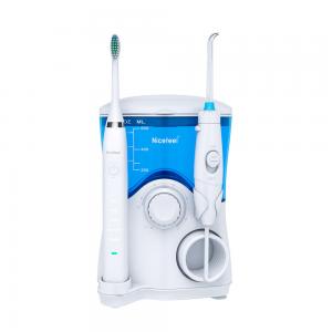 Quality RoHS 600ml 2 In 1 Toothbrush And Flosser Sonic Toothbrush With Water Flosser wholesale