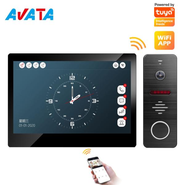 Cheap Home Security Tuya Intercom Video Door Phone WiFi Interphone Doorbell with IR night for sale
