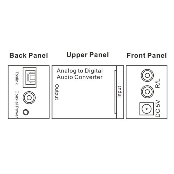 78g 48KHz Analog To Digital Audio Video Converter