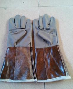 China leather welding gloves on sale