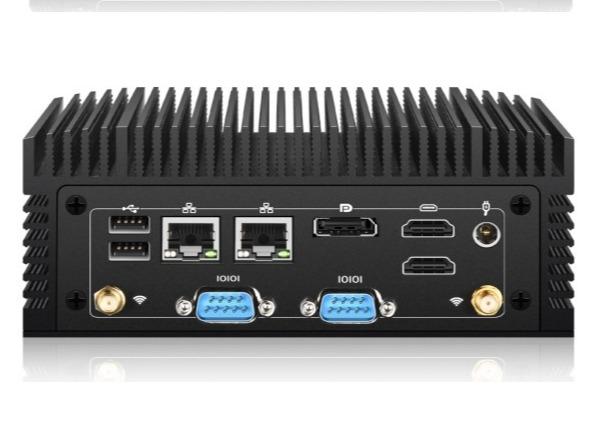 Cheap 4 x COM232 i3/i5/i7 10th gen IPC BOX PC 2x LAN Fanless 16GB DDR5 512GB SSD for sale