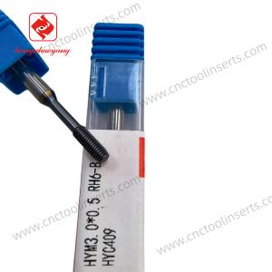 Quality Solid Carbide Extrusion Tap, Blind Hole Machining Tool, Precision CNC Cutting Tool HYM3.0×0.5 RH6-B, Suitable for Precision Machining of Soft and wholesale