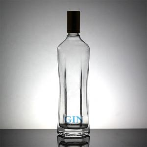 Quality Whisky Vodka Glass Material 700ml 1000ml Bottle with Metal Cover and Top-Grade wholesale