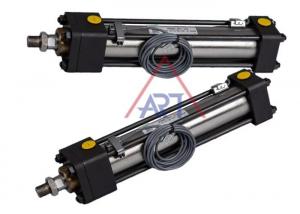 China MGHC Tie Rods Hydraulic Oil Cylinder With Proximity Sensor Oil Working Temperature -10~+60℃ on sale