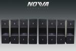 Active Line Array Sound System , Ground Stack Line Array Powered Speakers