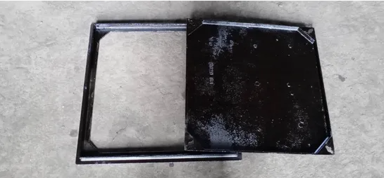 600*600mm Ductile Iron Recessed Square Cast Iron Manhole Cover with High Load-Bearing Capacity