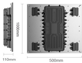 Outdoor Interactive LED Floor Screens with H160-V160 Viewing Angle and 200/100W Max./Avg. Power