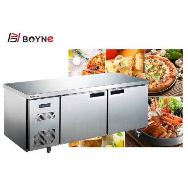 Ventilated Salad Working Bench Three Doors 304 Stainless Steel Fridge commercial kitchen use