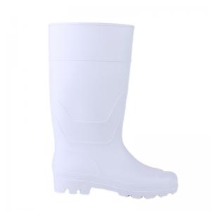 China White Anti Impact High Drum Rain Boots With Inner Plastic Toe Caps Protecting The Feet on sale