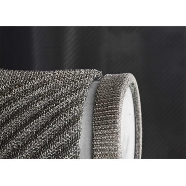 Round Hole Shape Knitted Wire Mesh Filter In White For Effective Filtration