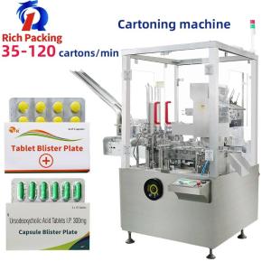 Quality 125 Carton / Min Full Automatic Bottle Cartoning Machine wholesale
