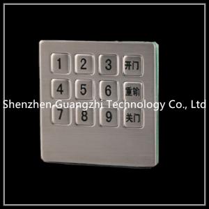 Quality 3x4 Layout 12 Button Keypad Matrix Type , Wired Numeric Keypad For Access Control wholesale