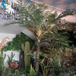 Quality Alsophila Spinulosa Artificial Palm Trees With Fiberglass Trunk Easy Install wholesale